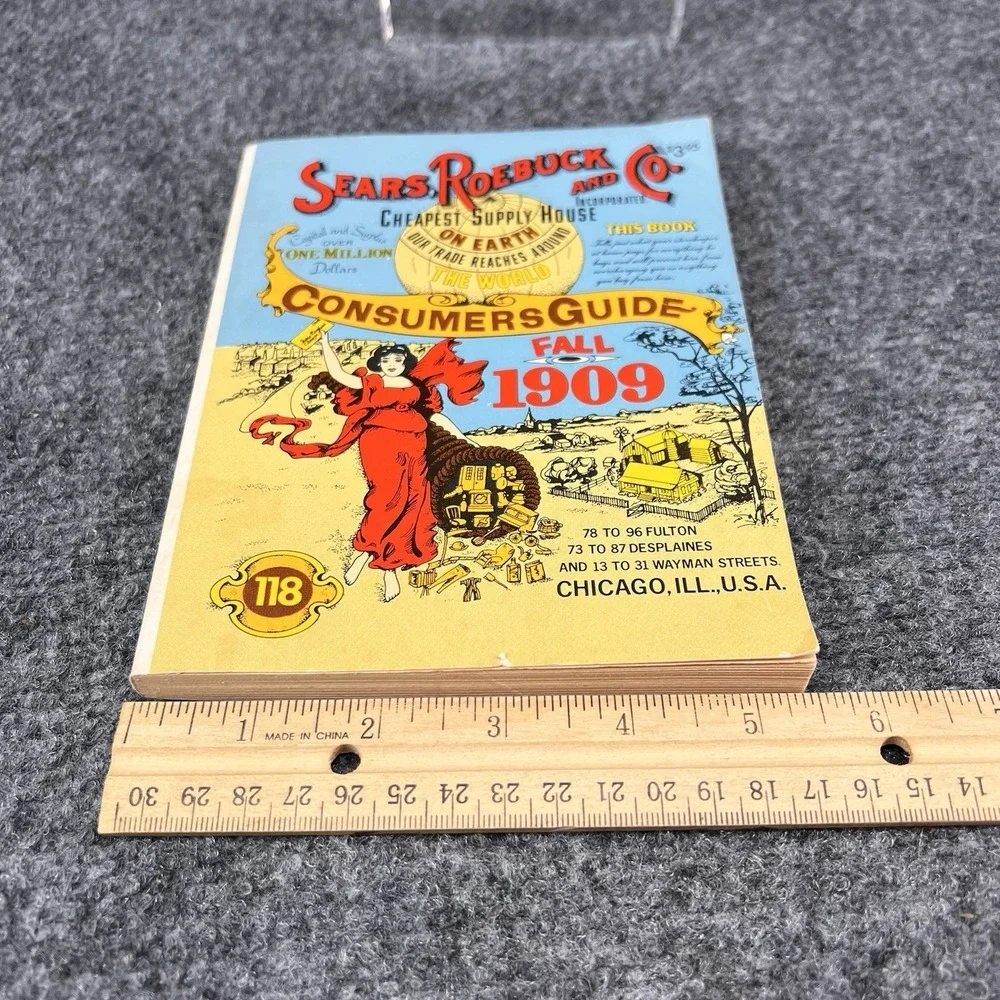 Vintage Sears Roebuck and Co 1909 Fall Consumer Guide Catalog #118  1979 Reprint